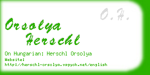 orsolya herschl business card